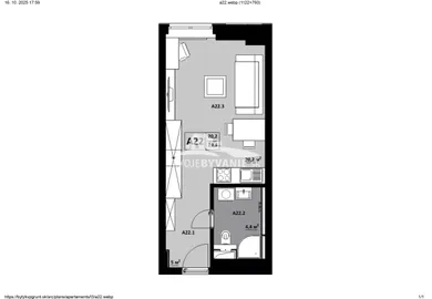 Na predaj byt v Košice-Sídlisko KVP · €106 900 · Novostavba