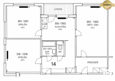 Eladó lakások, 3-szobás, Bratislava-Petržalka · €249 900