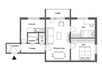 Na predaj 3-izbový byt, 60 m², Košice-Západ, Čapajevova