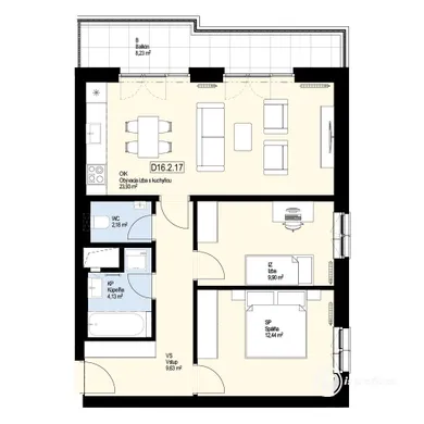 Na predaj 3-izbový byt, 72 m², Kysucké Nové Mesto, Kysucká