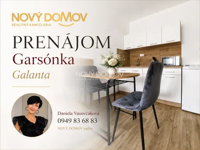 Mieszkania na wynajem, 1-pokojowe, Galanta · €450