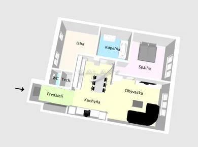 Na predaj 3-izbový byt, 93 m², Bratislava-Staré Mesto, Gorkého