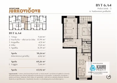 Na predaj 3-izbový byt, Nitra, Jurkovičova