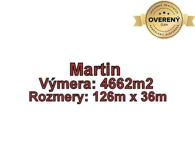 Na predaj pozemok v Martin · €303 030 · Pôvodný stav