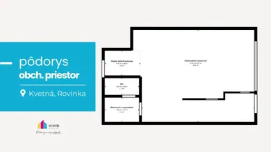 Na predaj komerčné, 37 m², Rovinka, Kvetná