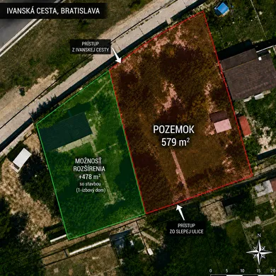 Pozemky na predaj, Bratislava-Ružinov · €158 000