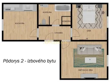 Na prenájom 2-izbový byt, 62 m², Humenné, Nemocničná ulica