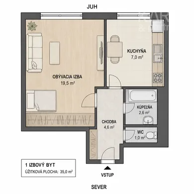 Квартири в оренду, 1-кімнатні, Bratislava-Petržalka · €720