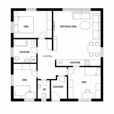 Na predaj dom, 90 m², Trstice, Pri jazere