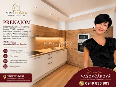 Byty na prenájom 2-izbový, Galanta · €750