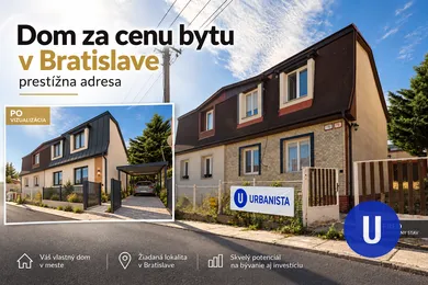 Domy na predaj, Bratislava-Nové Mesto · €397 500