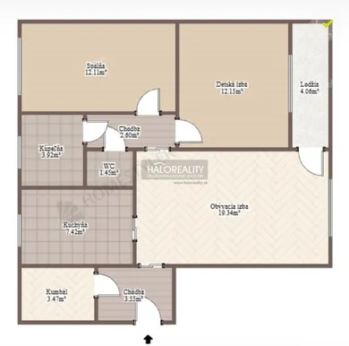 Na predaj 3-izbový byt, 68 m², Banská Bystrica