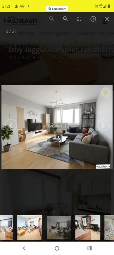 Na predaj 3-izbový byt, 69 m², Bratislava-Devínska Nová Ves