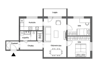 Na predaj 3-izbový byt, 60 m², Košice-Západ, Čapajevova