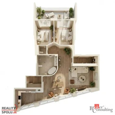 Byty na predaj 3-izbový, Bratislava-Staré Mesto · €498 900