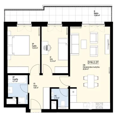Na predaj 3-izbový byt, 76 m², Kysucké Nové Mesto, Kysucká