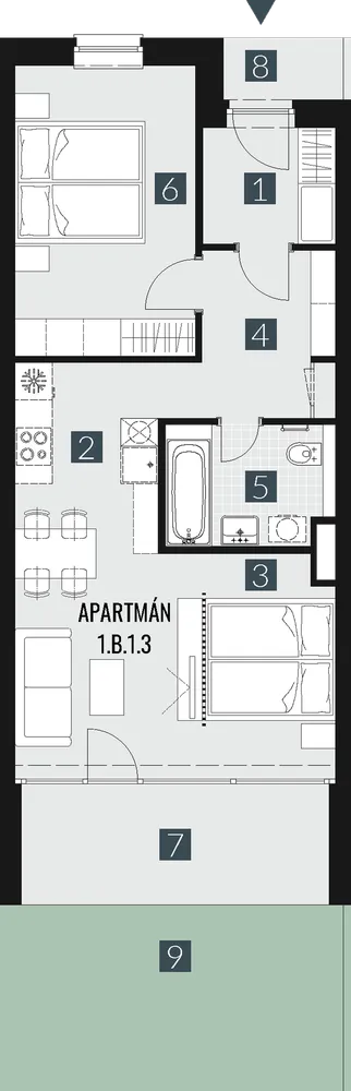 Na predaj 2-izbový byt, 82 m², Gerlachov, Družstevná