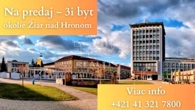 Mieszkania na sprzedaż, 3-pokojowe, Žiar nad Hronom · €150 000