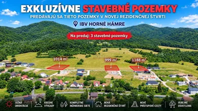 Działki na sprzedaż, Horné Hámre · €119 880