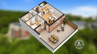 Na prenájom 2-izbový byt, 47 m², Bratislava-Nové Mesto, Ďumbierska