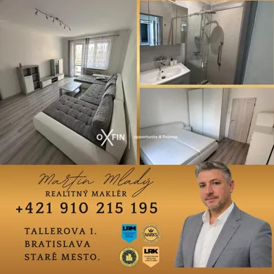 Квартиры в аренду, 3-комнатные, Bratislava-Ružinov · €900