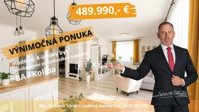 Byty na predaj 4-izbový, Bratislava-Nové Mesto · €489 990