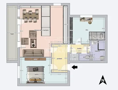 Na predaj 3-izbový byt, 83 m², Dunajská Lužná