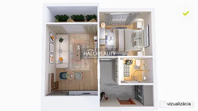 Na predaj 1-izbový byt, 47 m², Bratislava-Rača
