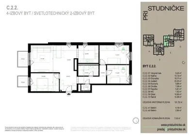 Apartments for sale, 4-room in Bratislava-Staré Mesto · €512,750