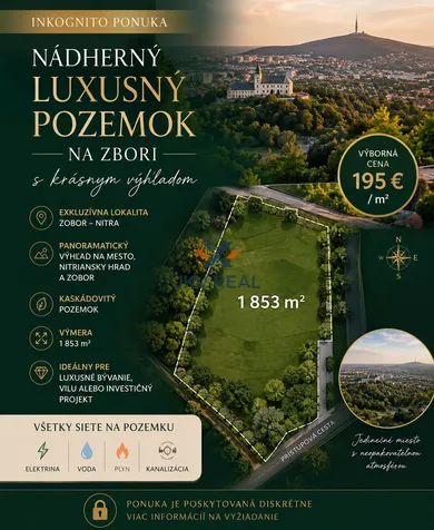 Pozemky na predaj, Nitra · €361 335