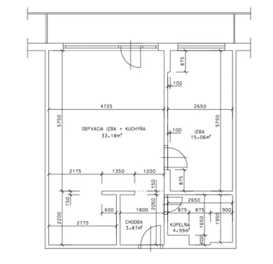 Na predaj 2-izbový byt, 59 m², Bratislava-Nové Mesto, Tomášikova