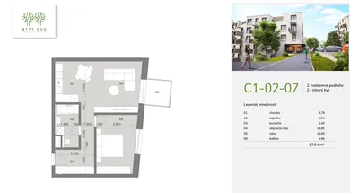 Na predaj 2-izbový byt, 54 m², Prešov, Hapákova