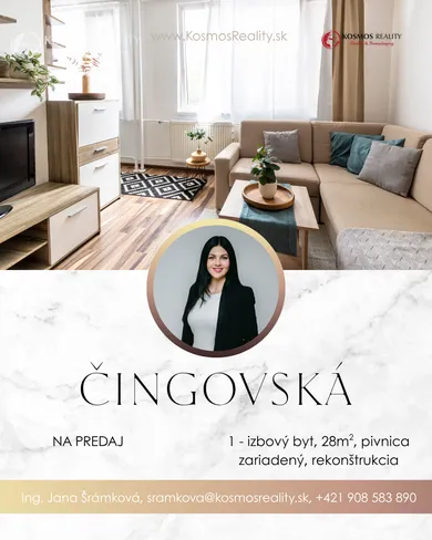 Byty na predaj 1-izbový, Košice-Nad jazerom · €135 000