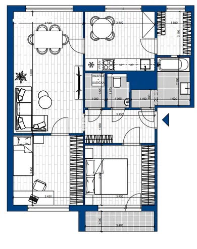 Mieszkania na sprzedaż, 3-pokojowe, Nitra · €185 000