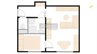 Na predaj 1-izbový byt, 32 m², Bratislava-Podunajské Biskupice