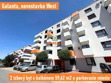 Mieszkania na sprzedaż, 2-pokojowe, Galanta · €155 000