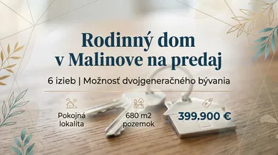 Houses for sale, 6-room in Malinovo · €399,900