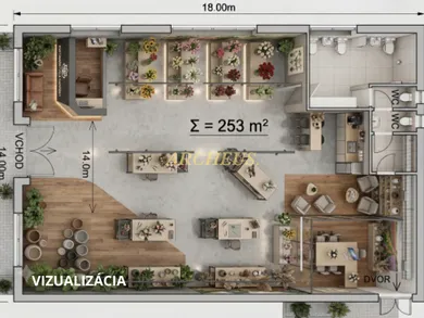 Na prenájom komerčné, 253 m², Košice-Staré Mesto, Jakobyho