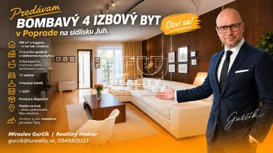 Eladó lakások, 4-szobás, Kežmarok · €259 999