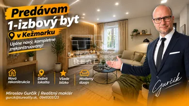 Eladó lakások, 1-szobás, Kežmarok · €124 999