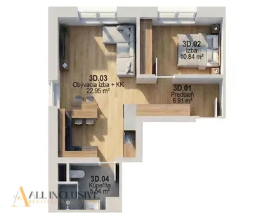 Mieszkania na sprzedaż, 2-pokojowe, Dolný Kubín · €149 000