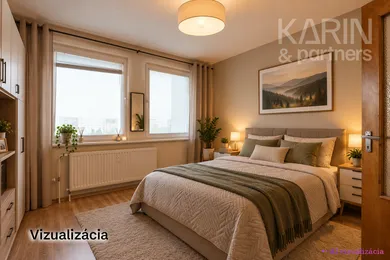 Na predaj 3-izbový byt, 68 m², Bratislava-Petržalka, Rovniankova