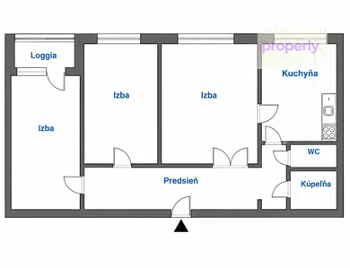 Na predaj 3-izbový byt, 82 m², Bratislava-Ružinov, Hraničná