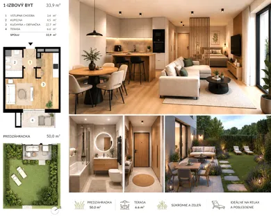 Byty na predaj 1-izbový, Dvorníky · €102 200