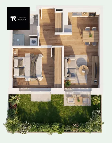 Mieszkania na sprzedaż, 2-pokojowe, Trnava · €179 000