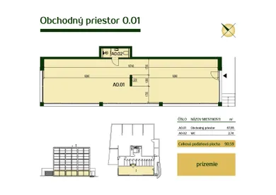 Na predaj objekt, 91 m², Bratislava-Nové Mesto, Stromová