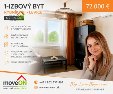 Byty na predaj 1-izbový, Levice · €72 000