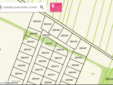 Na predaj pozemok, 912 m², Hrubá Borša, -