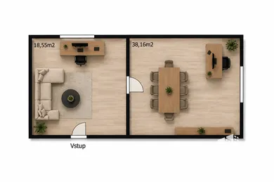 Na prenájom komerčné, 38 m², Šurany, Námestie