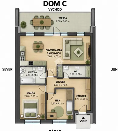 Na predaj 3-izbový dom, 86 m², Báč